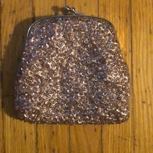 Beaded Top Handle Bag